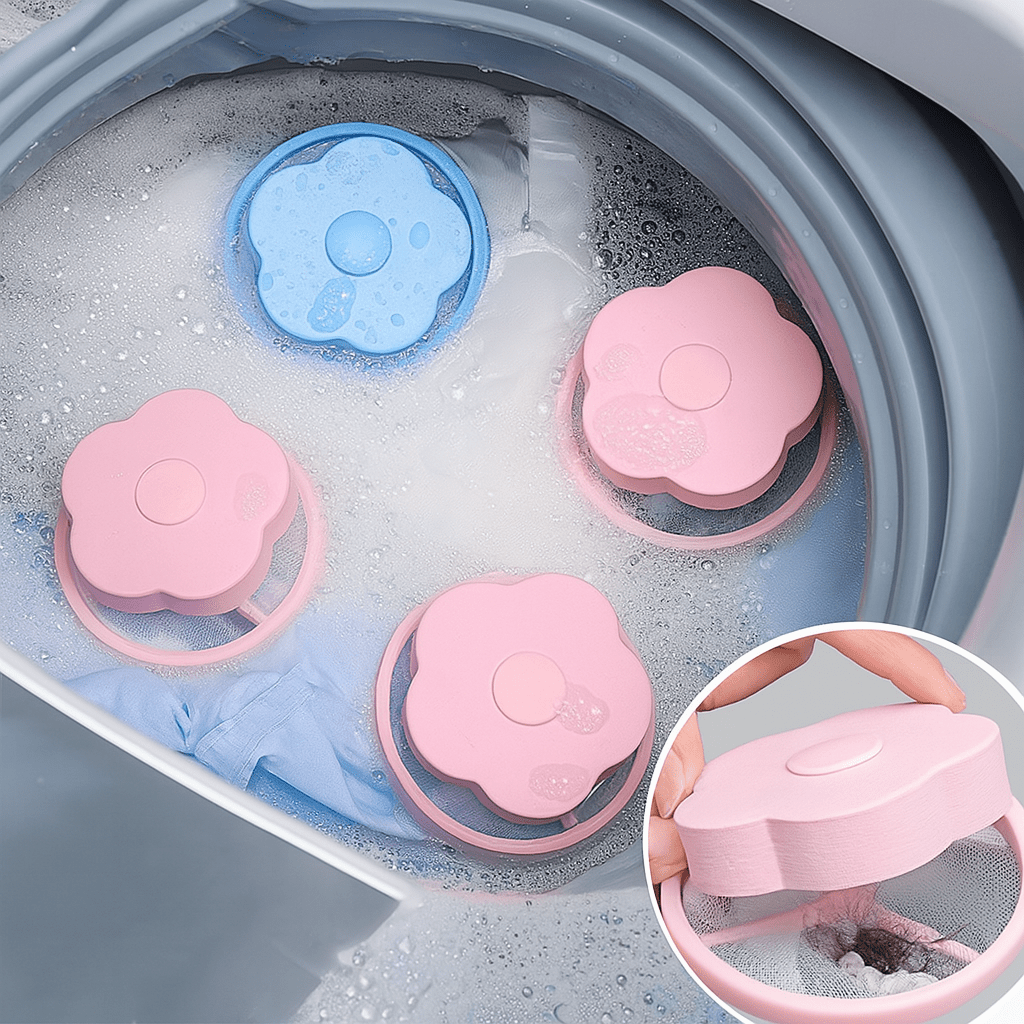 Lot de 4 Capsules Attrape - Poils pour Machine à Laver - Le Coin Animalier